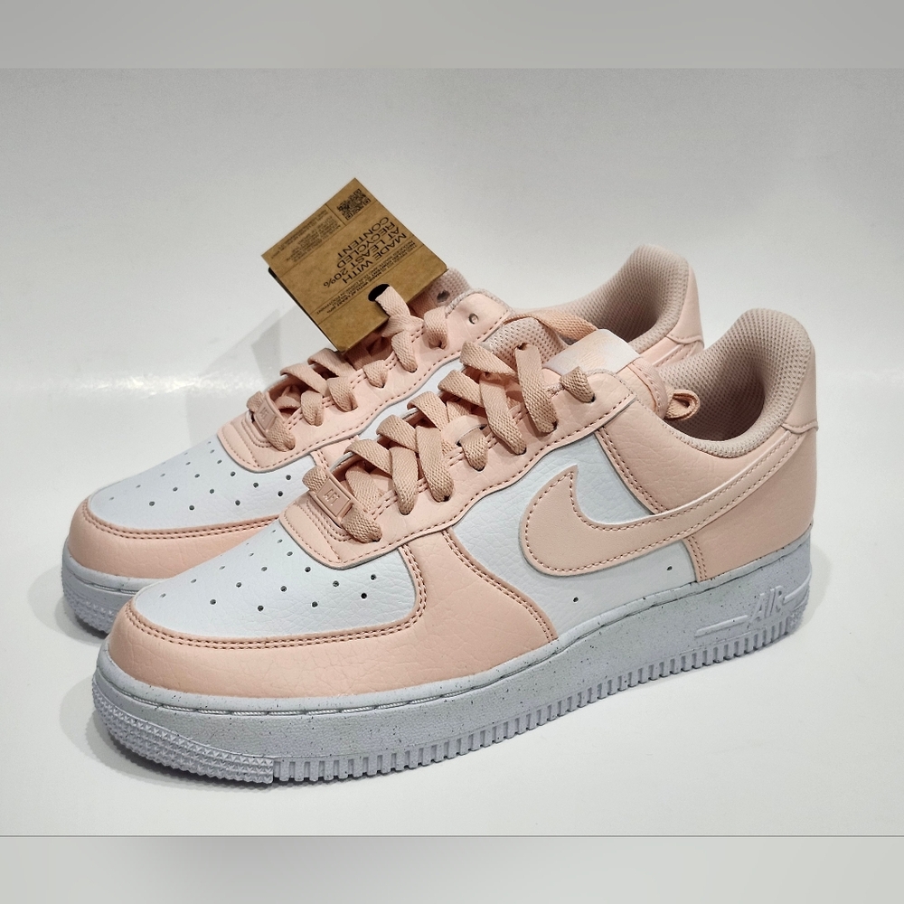 NIKE Women's Air Force 1 '07 Next Nature White/ Washed Coral DV3808-111 Size 8.5